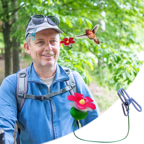 🔥LAST DAY 49% OFF-Hat Clip Hummingbird Feeder
