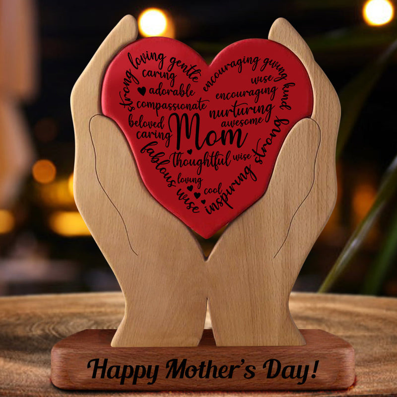 To The World You Are A Mother To Me You Are The World - Puzzle Wooden Family 