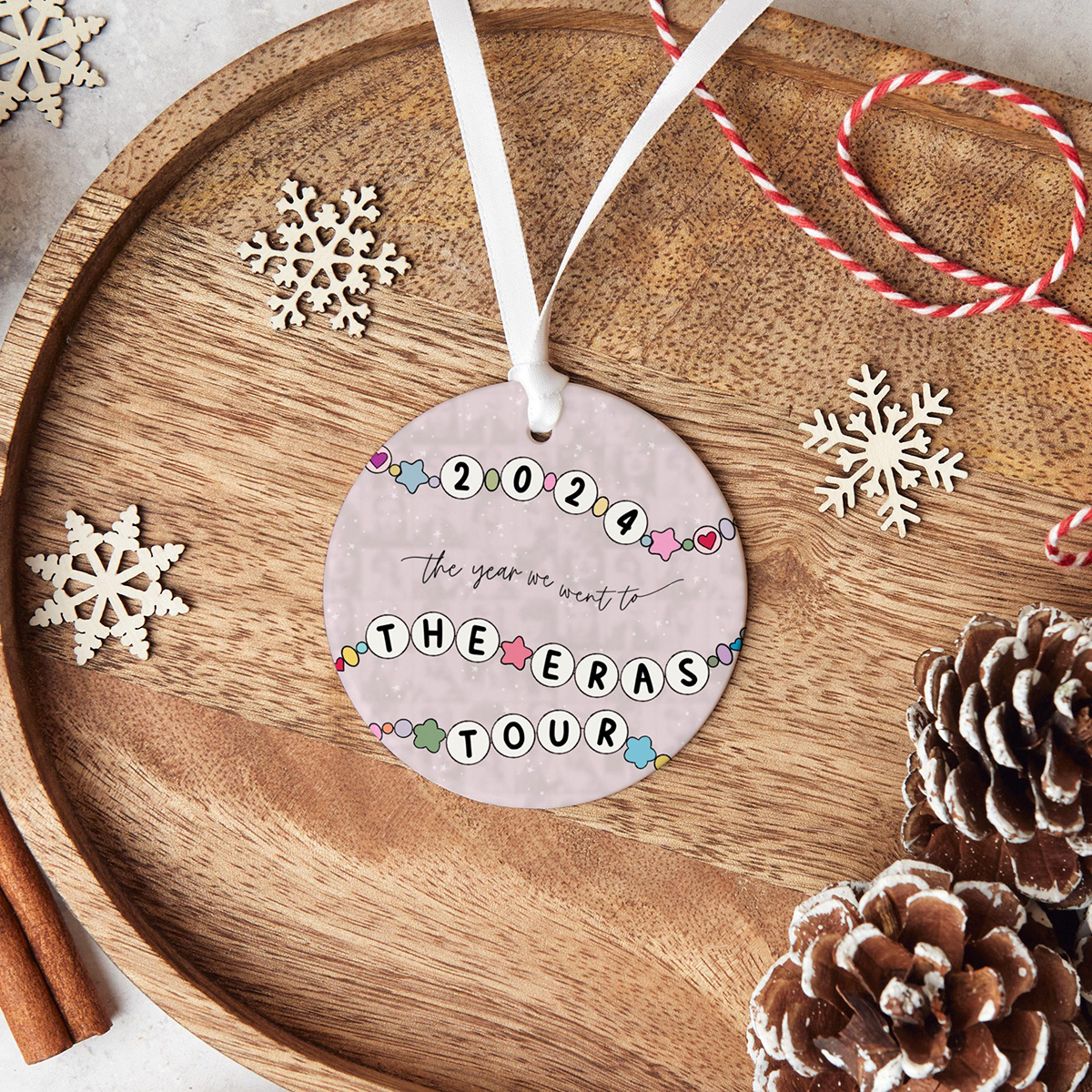 Wooden The Eras Tour Circle Hanging Decoration