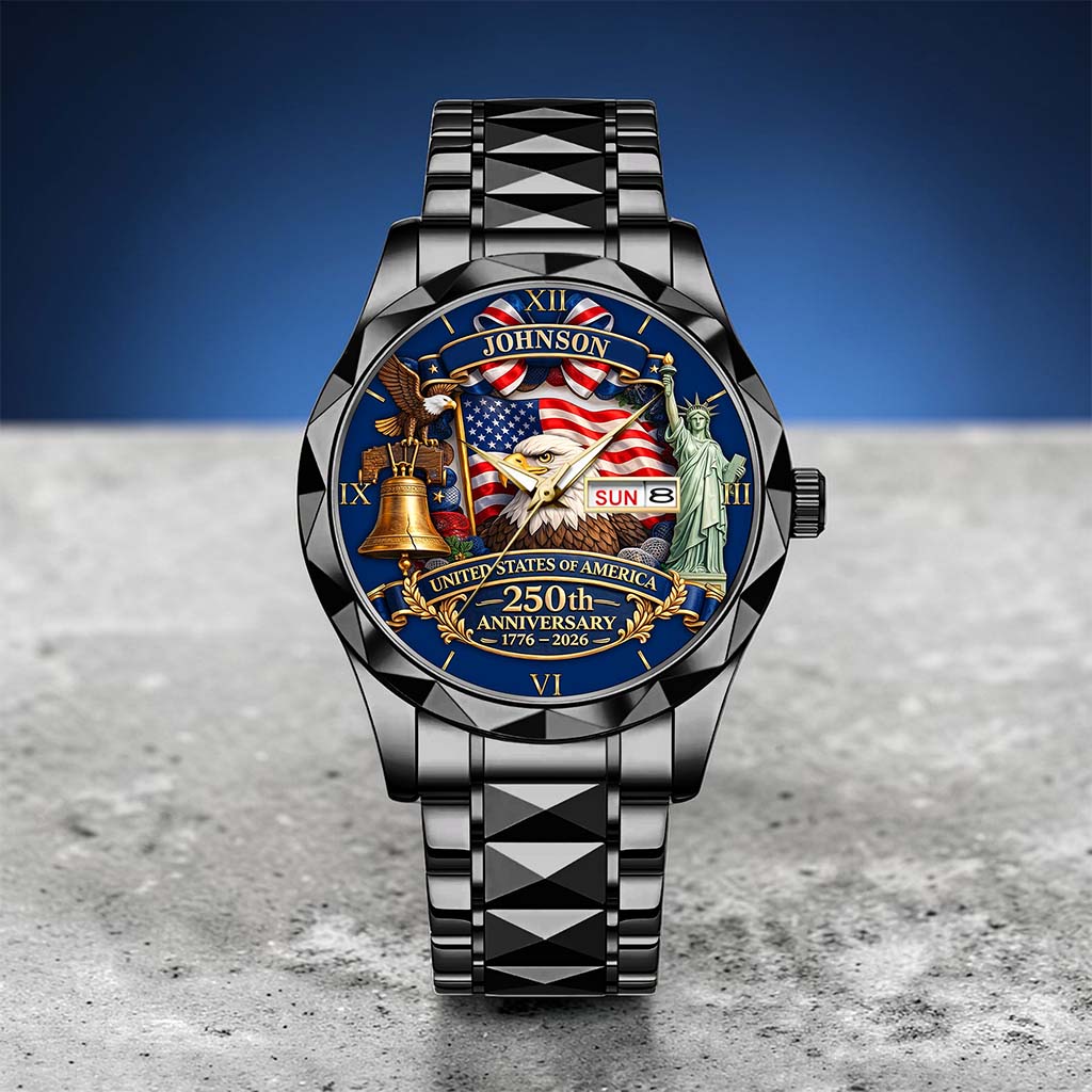 Personalized United State 250th Anniversary Alloy Luxury Quartz Watch