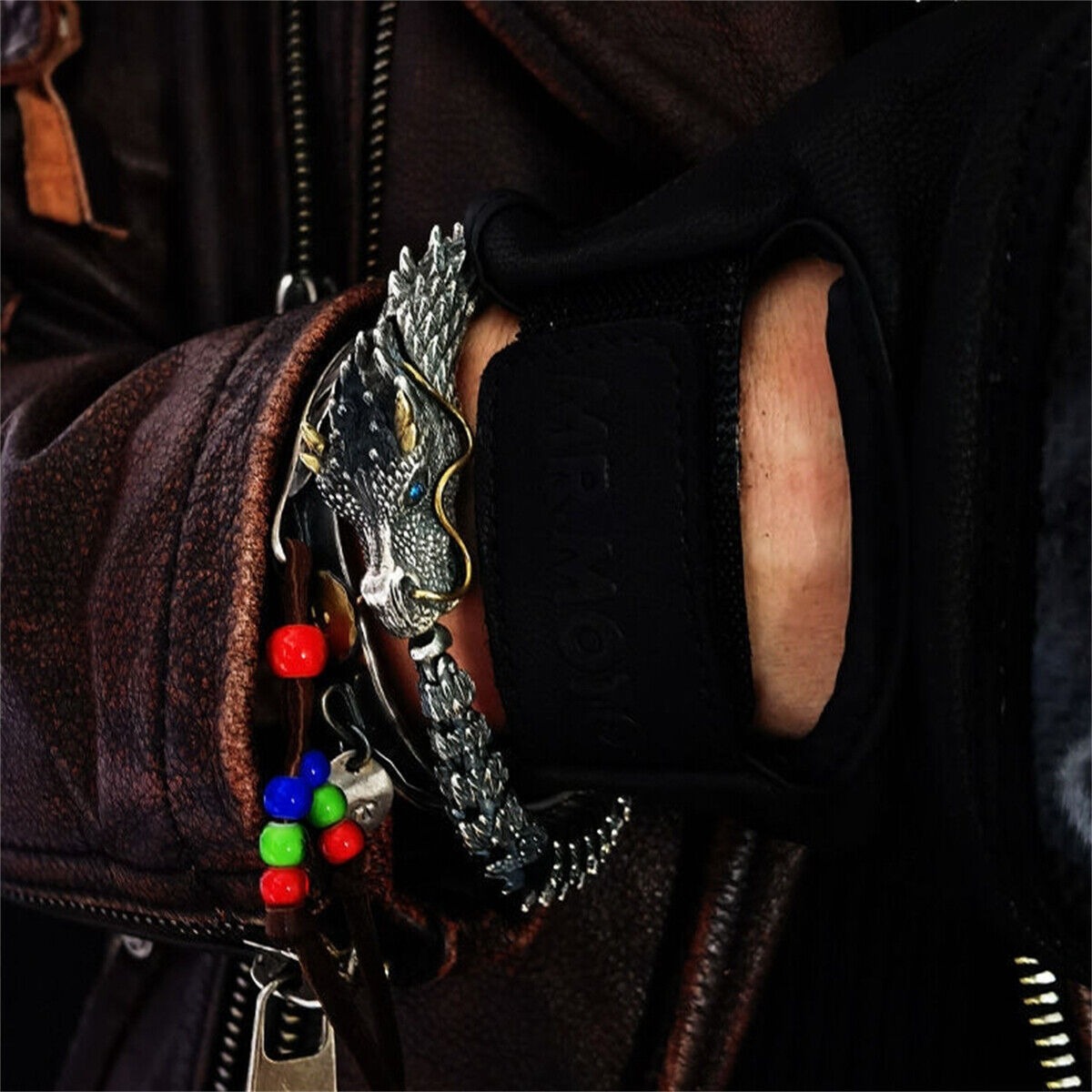 🔥Handmade vintage dragon bracelet