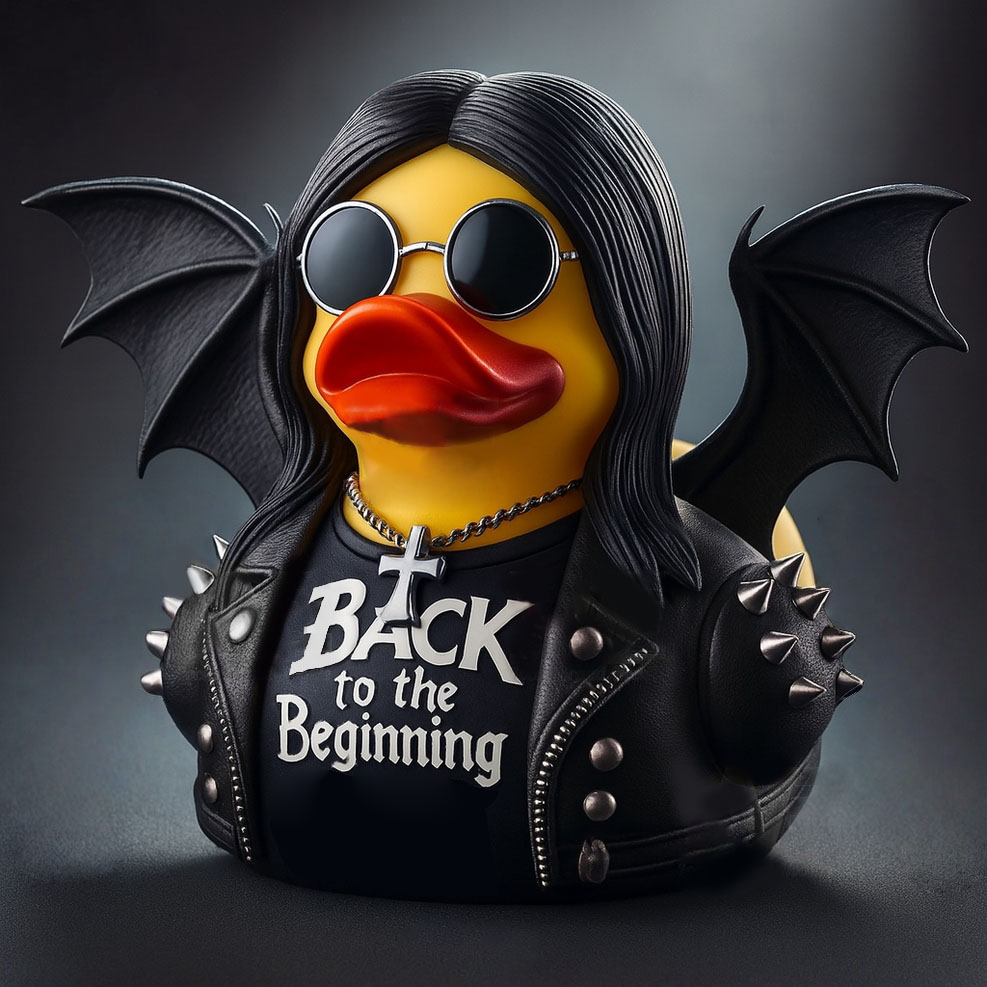 Back to the Beginning Rubber Duck Ornament