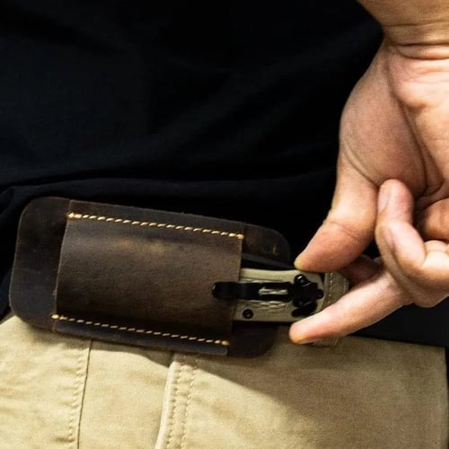 Leather Pocket Belt Knife Case