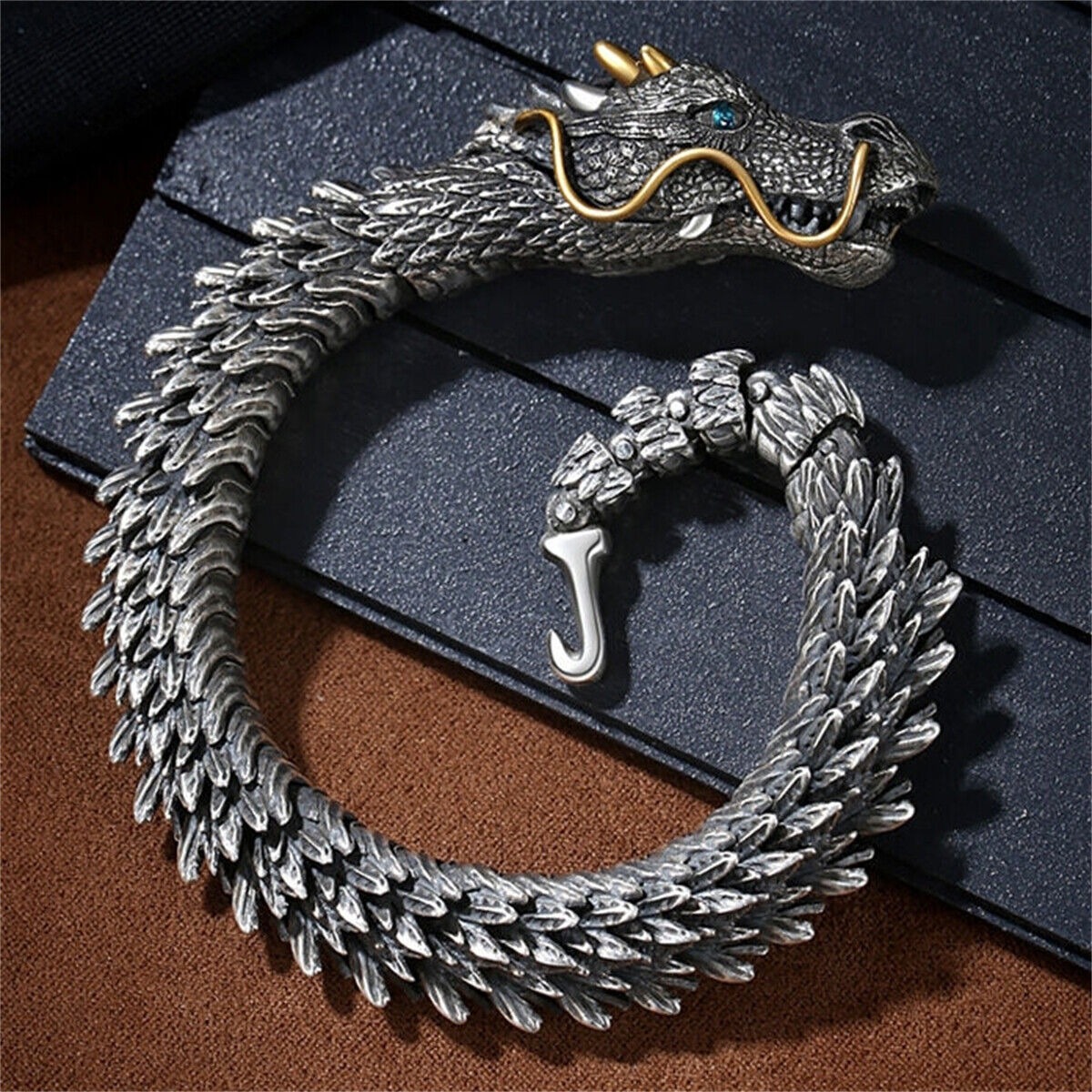 🔥Handmade vintage dragon bracelet