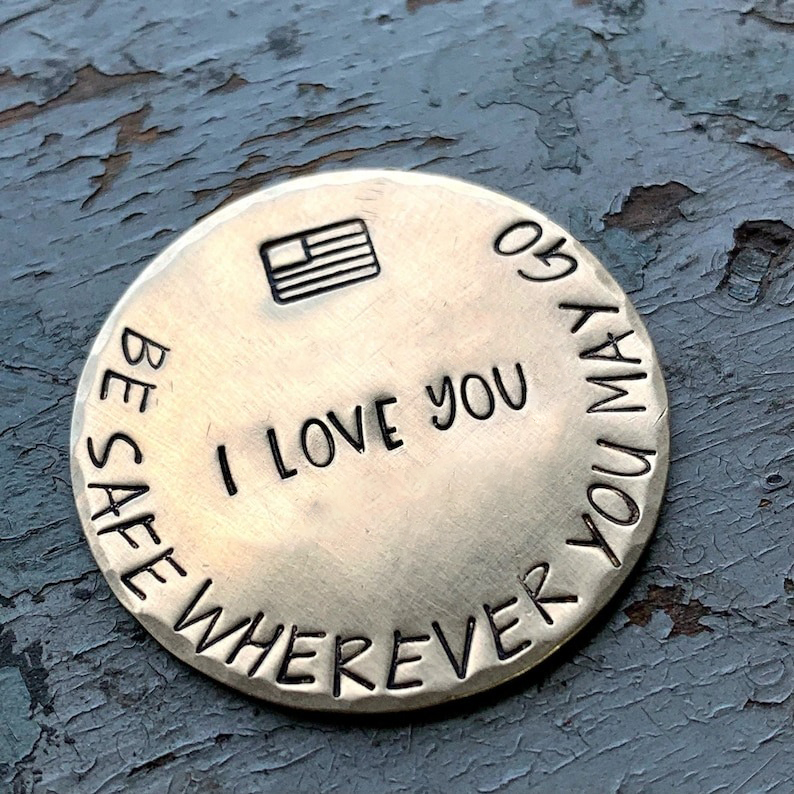 Pocket Coin for Long Distance Military Deployment Gift