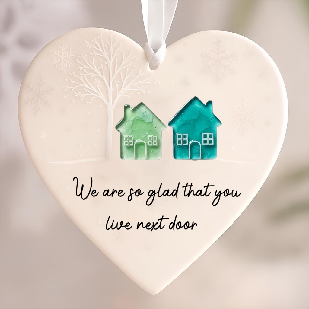 Heart-Shaped Sea Glass HANGING ORNAMENT