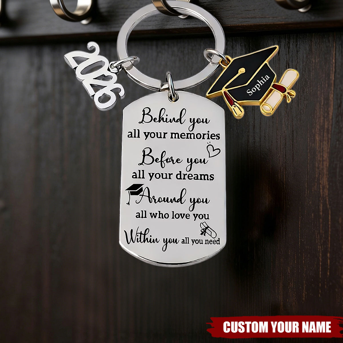 Custom 2026 Graduation Keychain