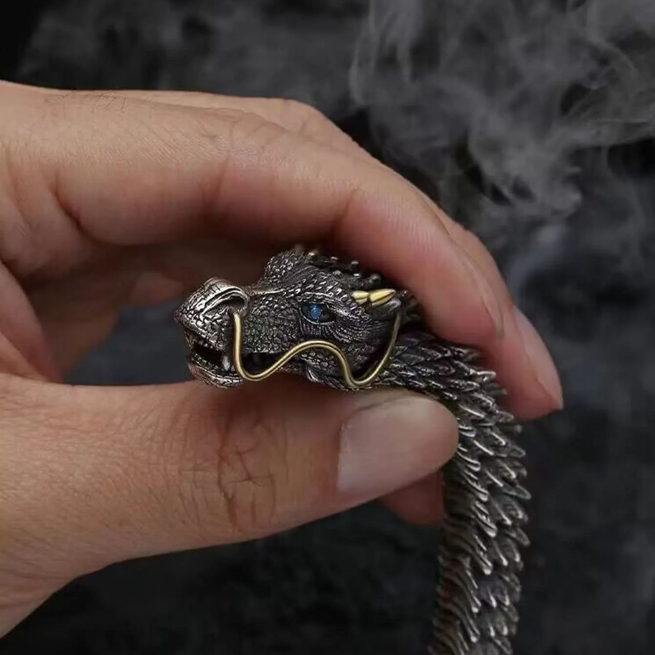 🔥Handmade vintage dragon bracelet