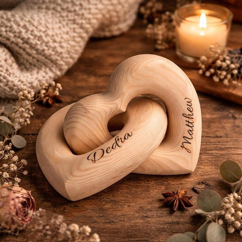 ♾️Personalized Wooden Infinity Heart