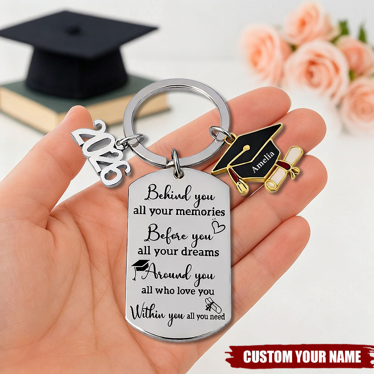 Custom 2026 Graduation Keychain