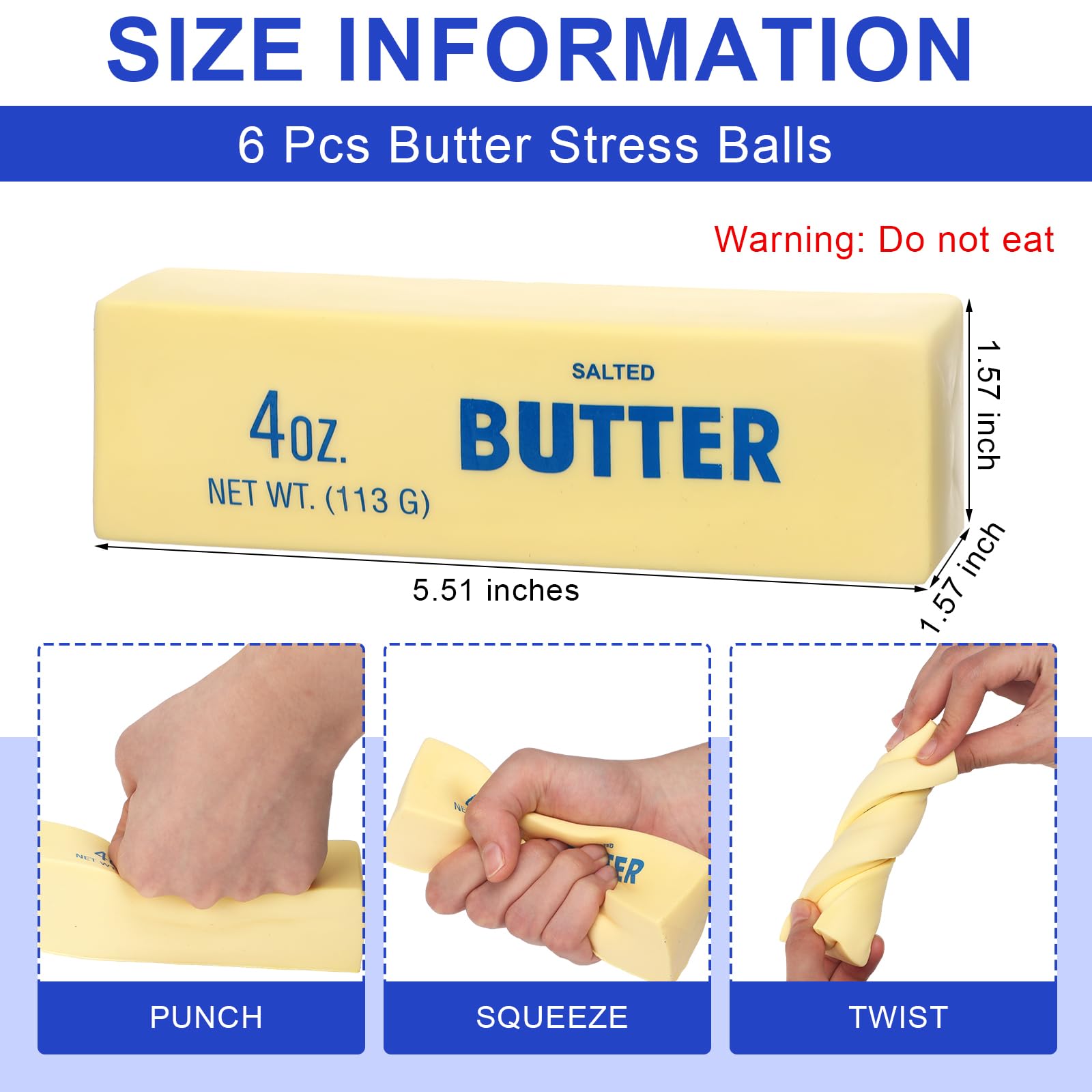 Ultra-Realistic Butter Squishy - 4oz Slow Rise Stress Relief Toy
