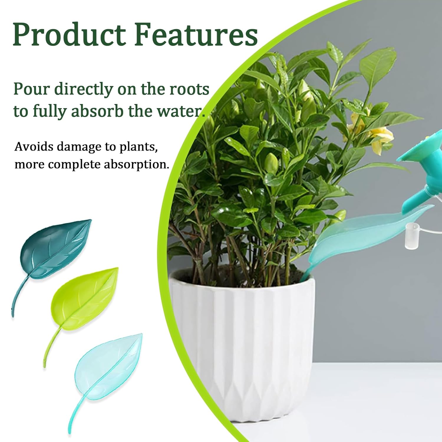 🍃 Leaf Plant Watering Funnel