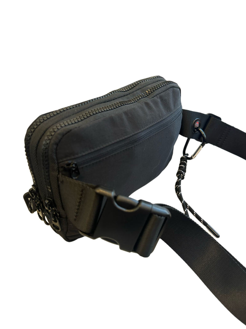 Multi-Pocket Crossbody Bag with Keychain
