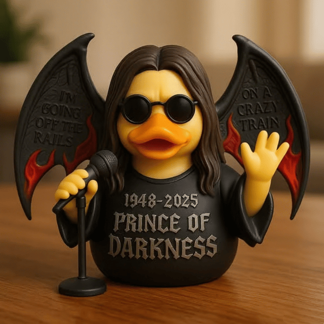 "Prince of Darkness" Memorial Duck Ornament