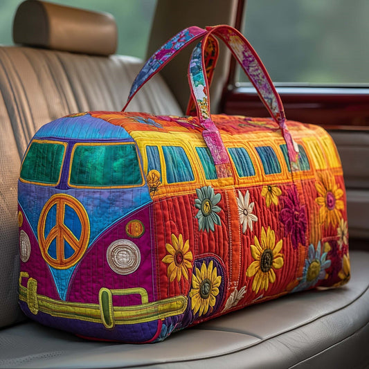 LAST DAY 50% OFF Hippie Van Quilted Duffle Bag
