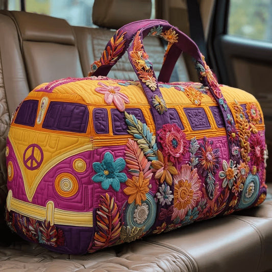LAST DAY 50% OFF Hippie Van Quilted Duffle Bag