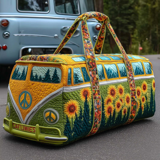 LAST DAY 50% OFF Hippie Van Quilted Duffle Bag