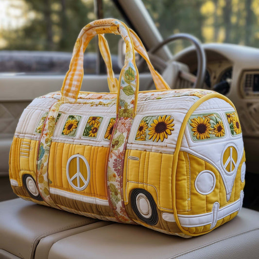 LAST DAY 50% OFF Hippie Van Quilted Duffle Bag