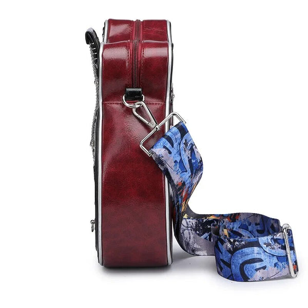 Bag Vintage Guitar-Shaped Crossbody - PU Leather