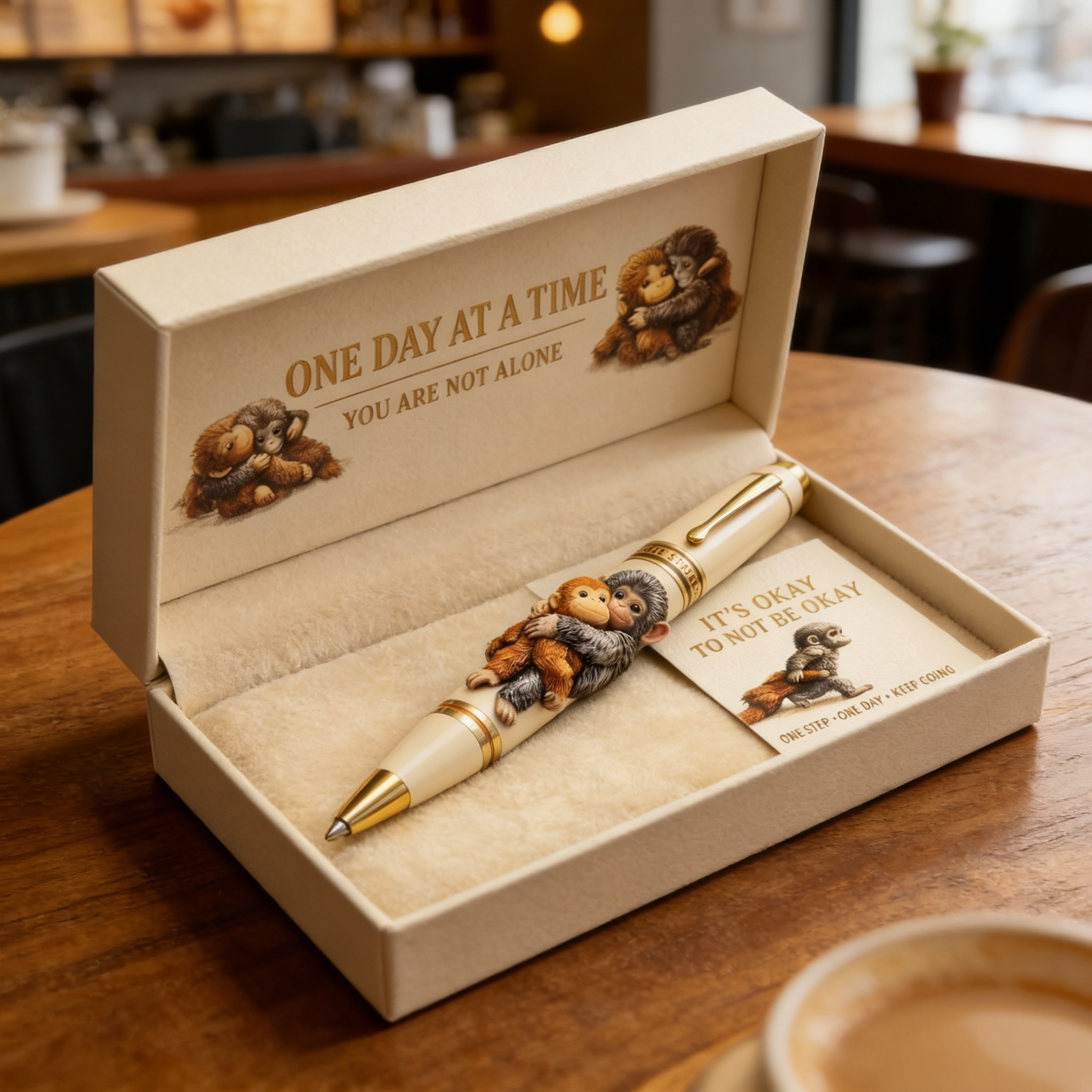 👉 You Are Not Alone™ Comfort Pen Gift Set 🐒💛