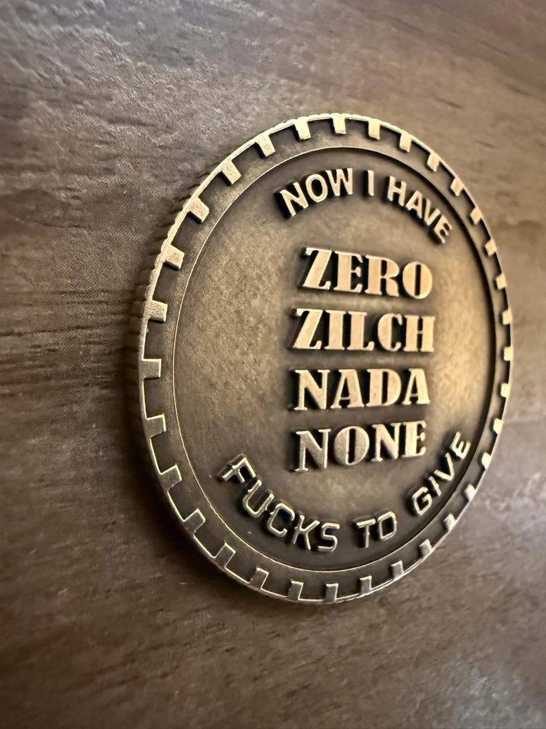Last Fuck to Give EDC challenge coin