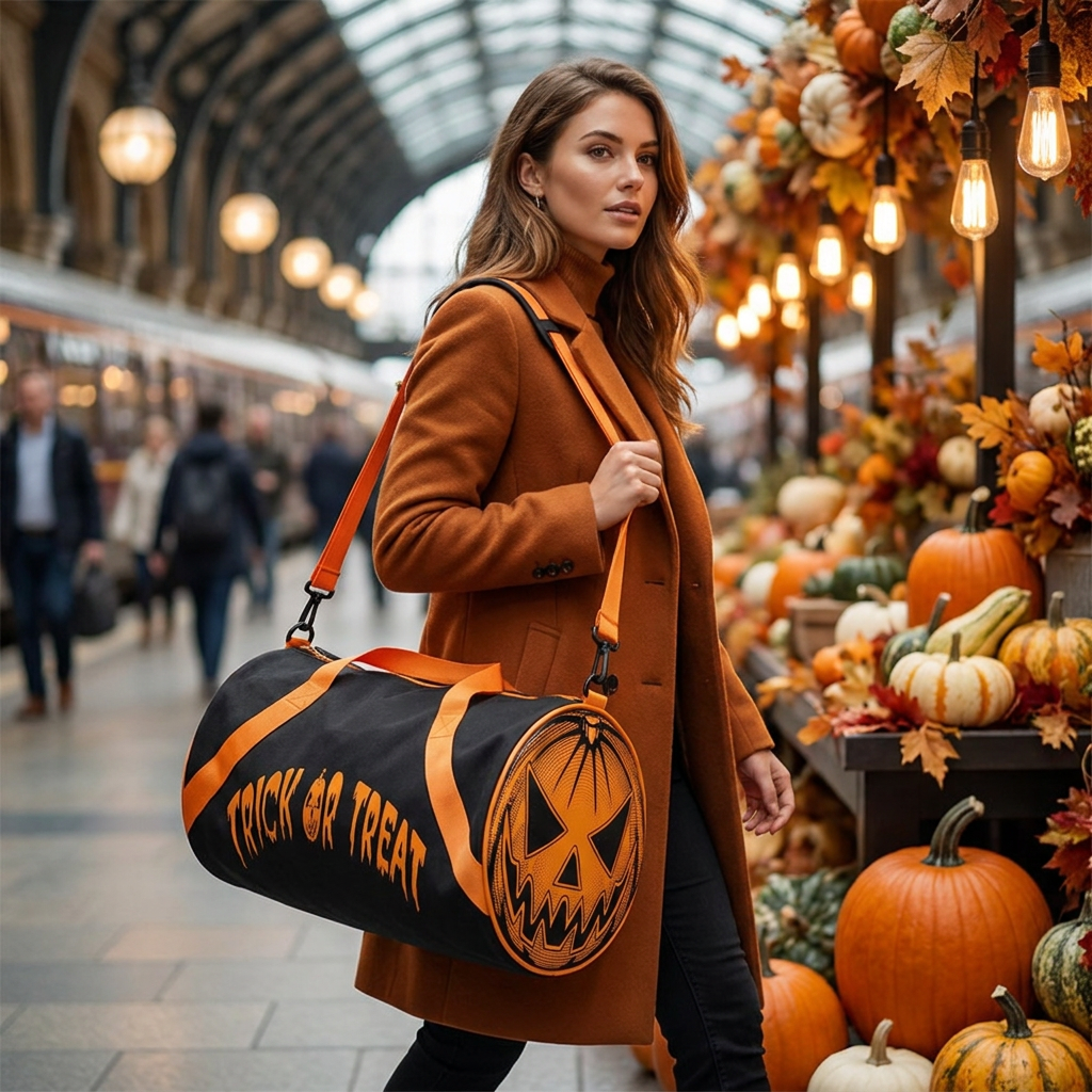 Halloween Trick or Treat Duffle Bag