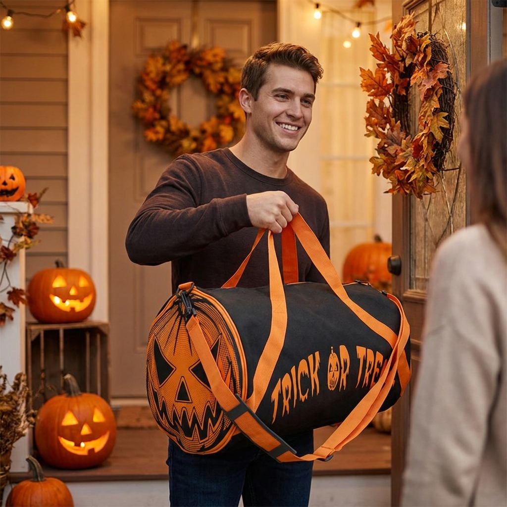 Halloween Trick or Treat Duffle Bag