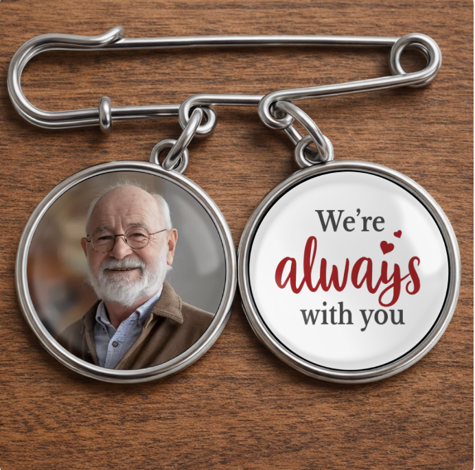 Custom Lapel Pin With Photo Charms