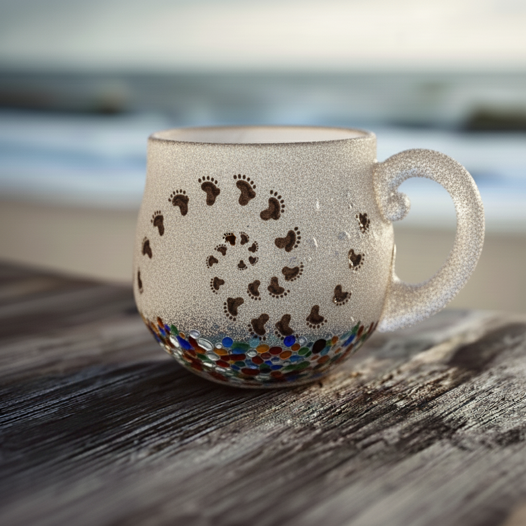 🌊 Sea Glass Wave Mug