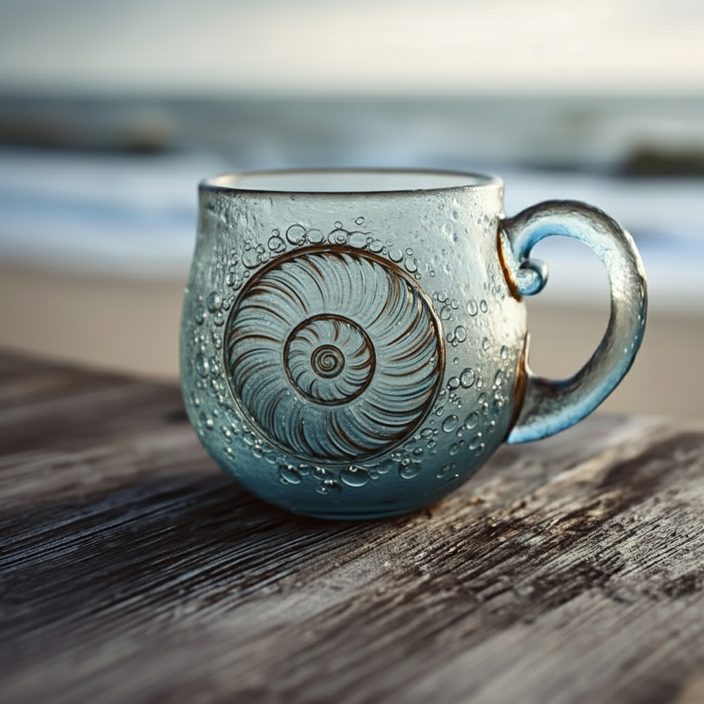 🌊 Sea Glass Wave Mug