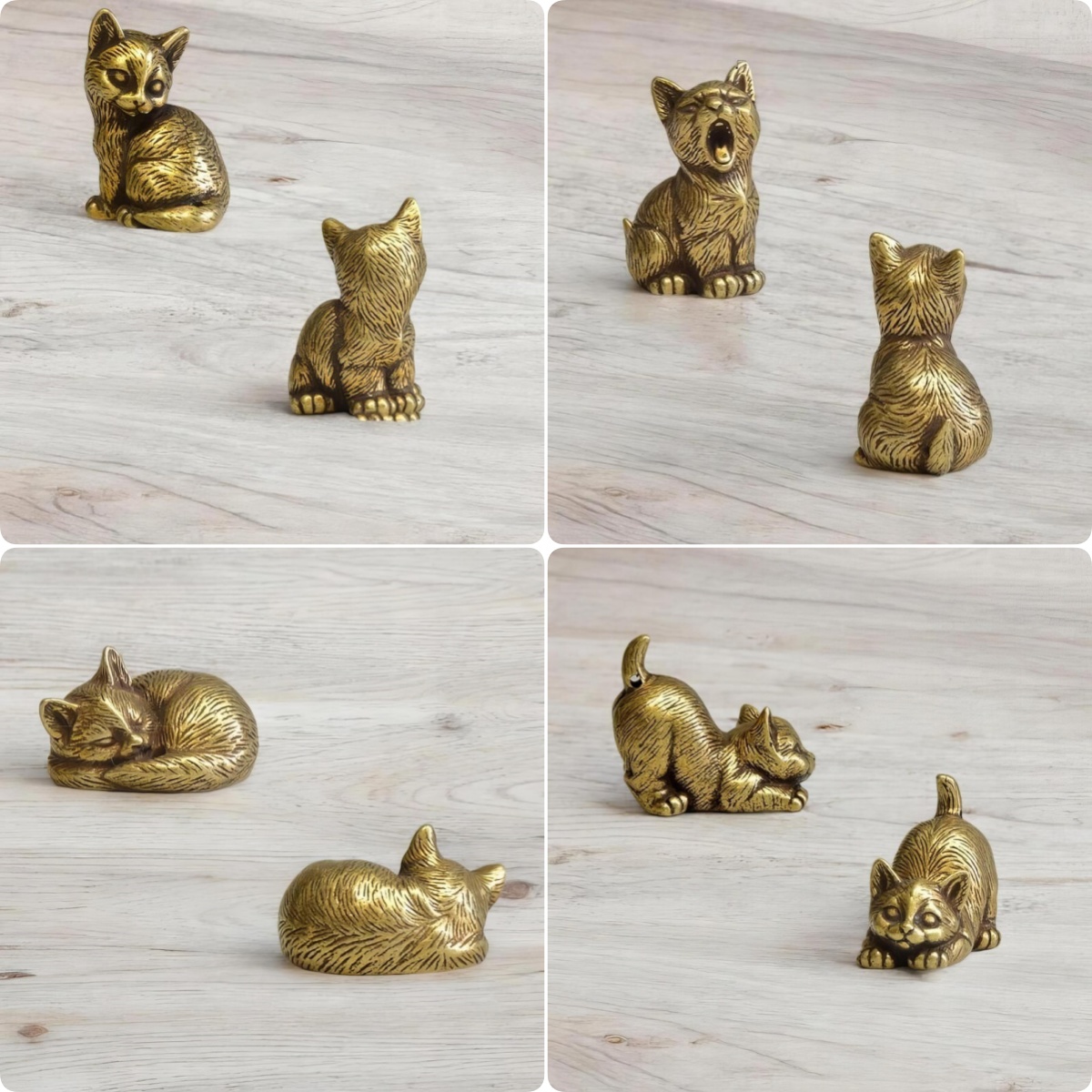 🐈Brass Kitten Figurines