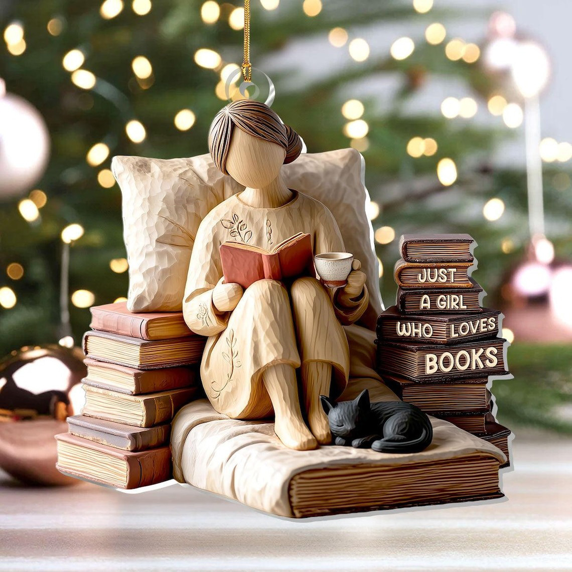 🎄📚Reader Christmas Decoration