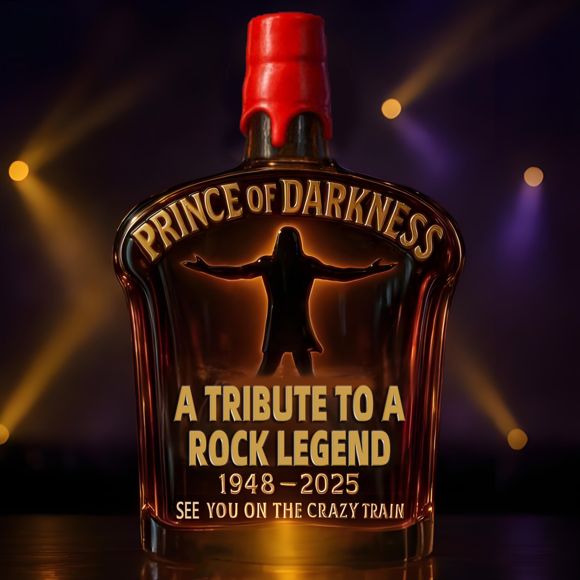 Open hands back view wine bottle