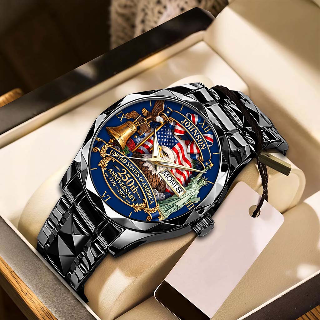 Personalized United State 250th Anniversary Alloy Luxury Quartz Watch