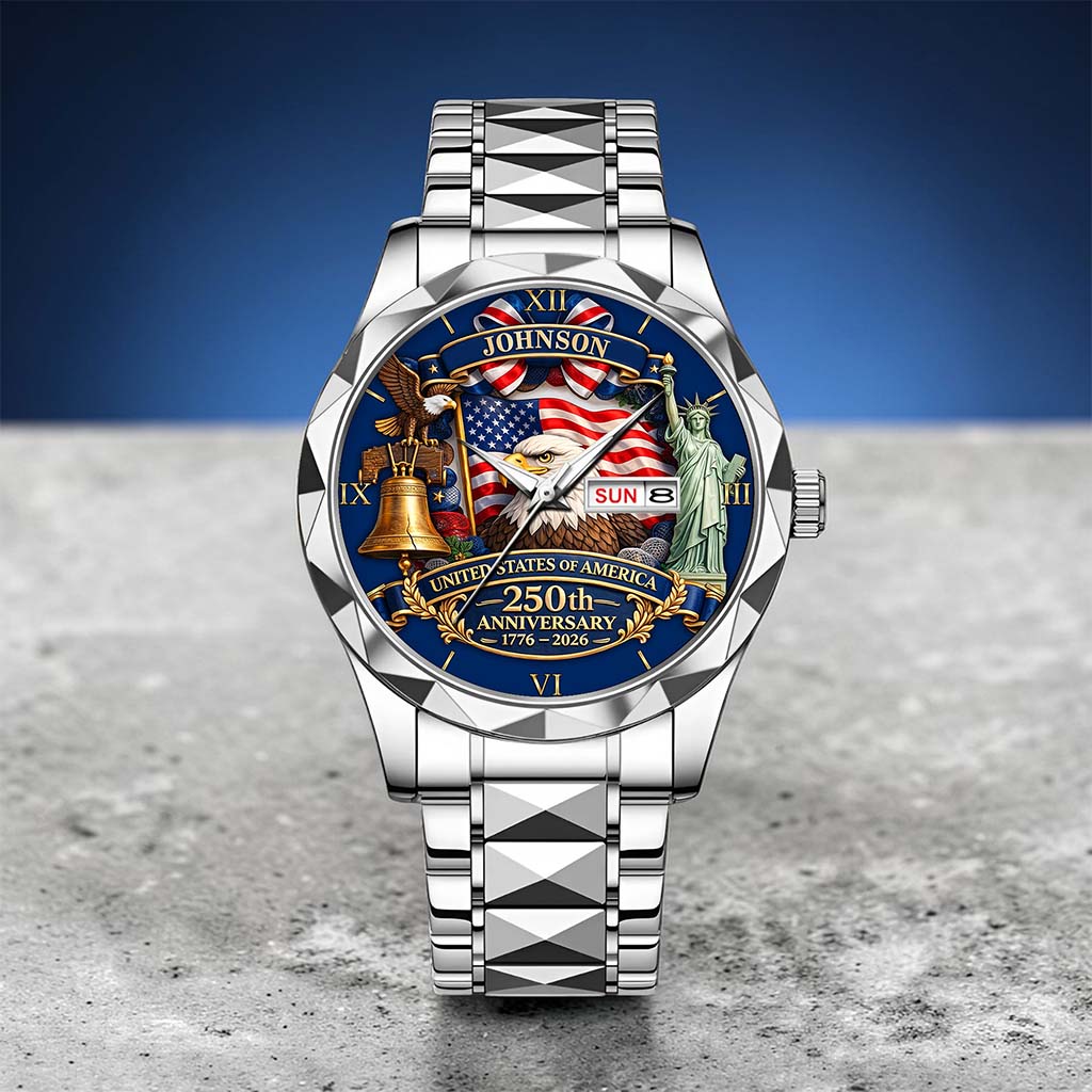 Personalized United State 250th Anniversary Alloy Luxury Quartz Watch