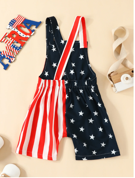 Children's Flag Eagle Overalls