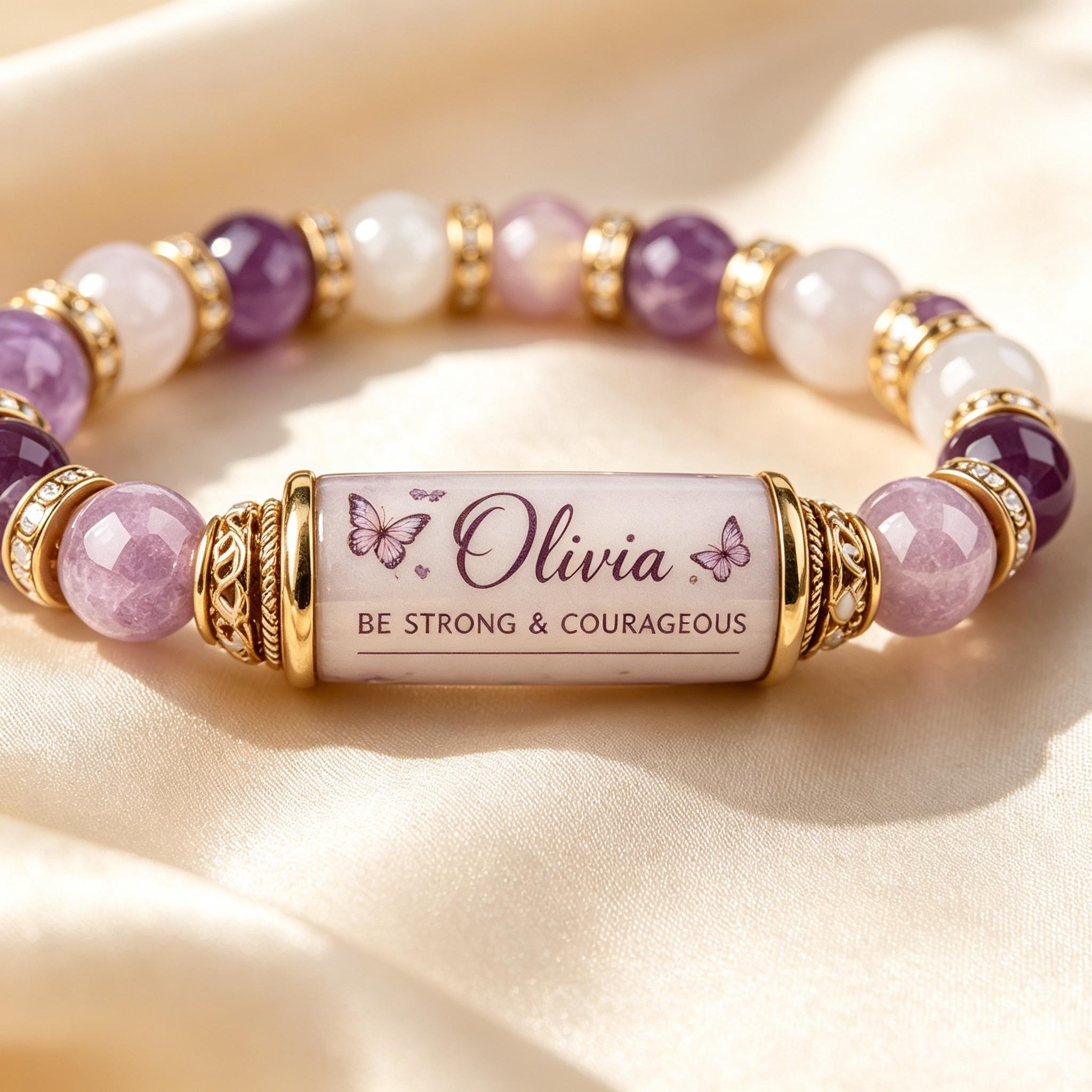 Personalized Butterfly Blessing Bracelet with Giftbox