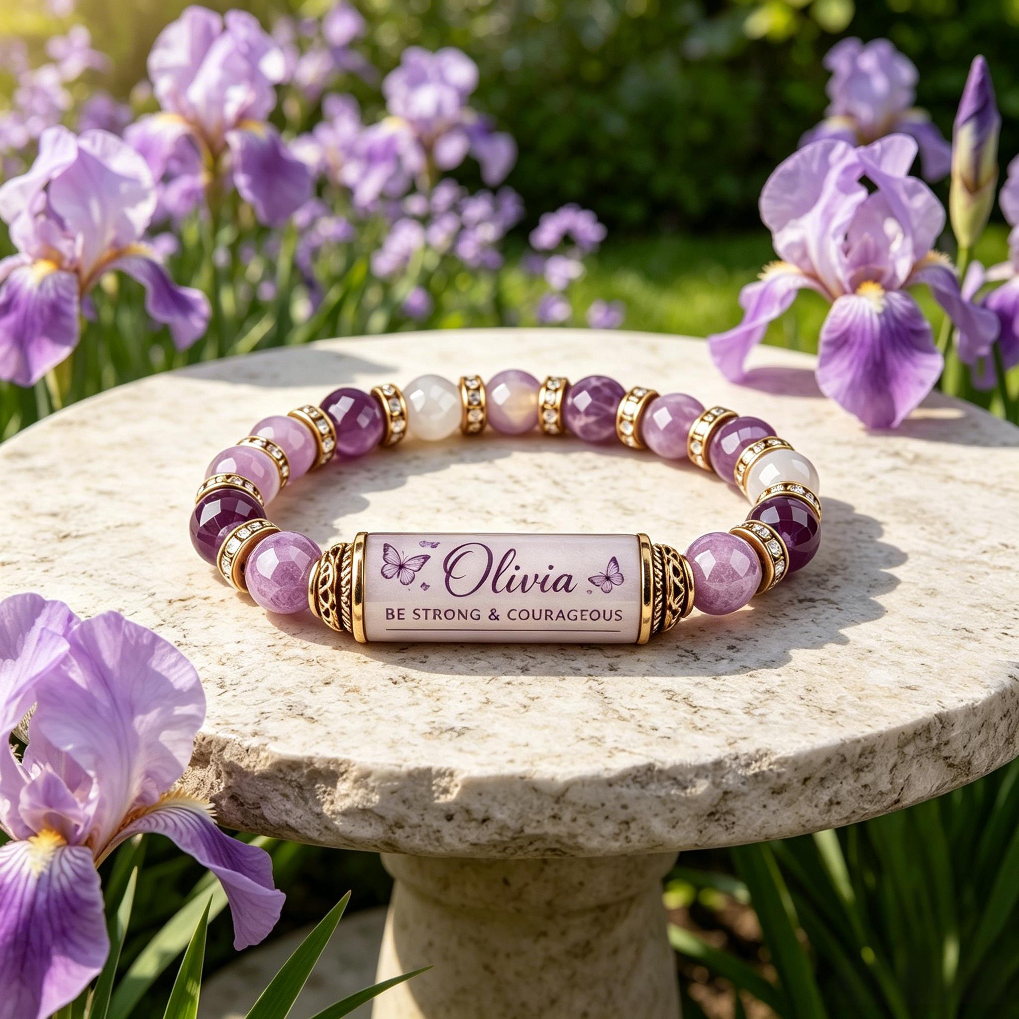Personalized Butterfly Blessing Bracelet with Giftbox