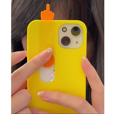 3D Printed Middle Finger Sliding Phone Case