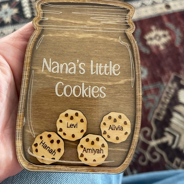 Grandkids Magnet, Wood Family Magnet
