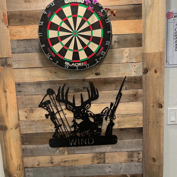 Custom Deer Hunter Metal Sign