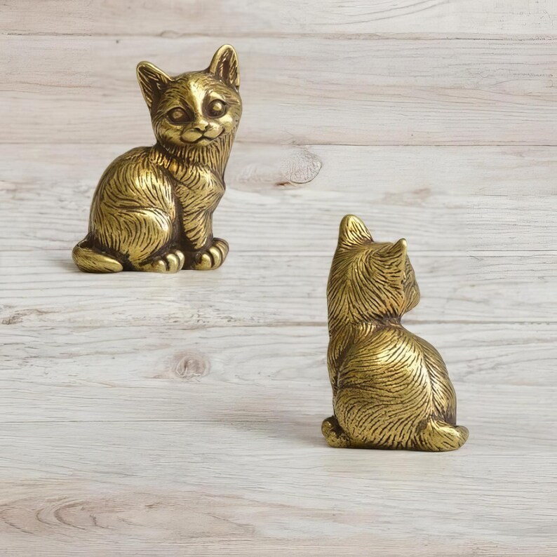 🐈Brass Kitten Figurines