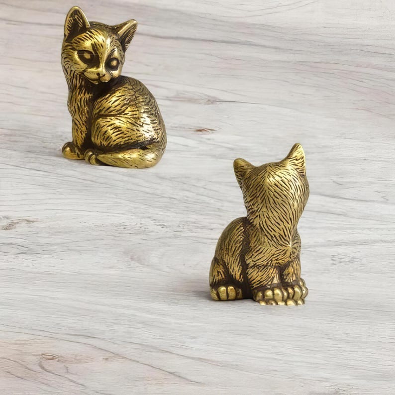 🐈Brass Kitten Figurines