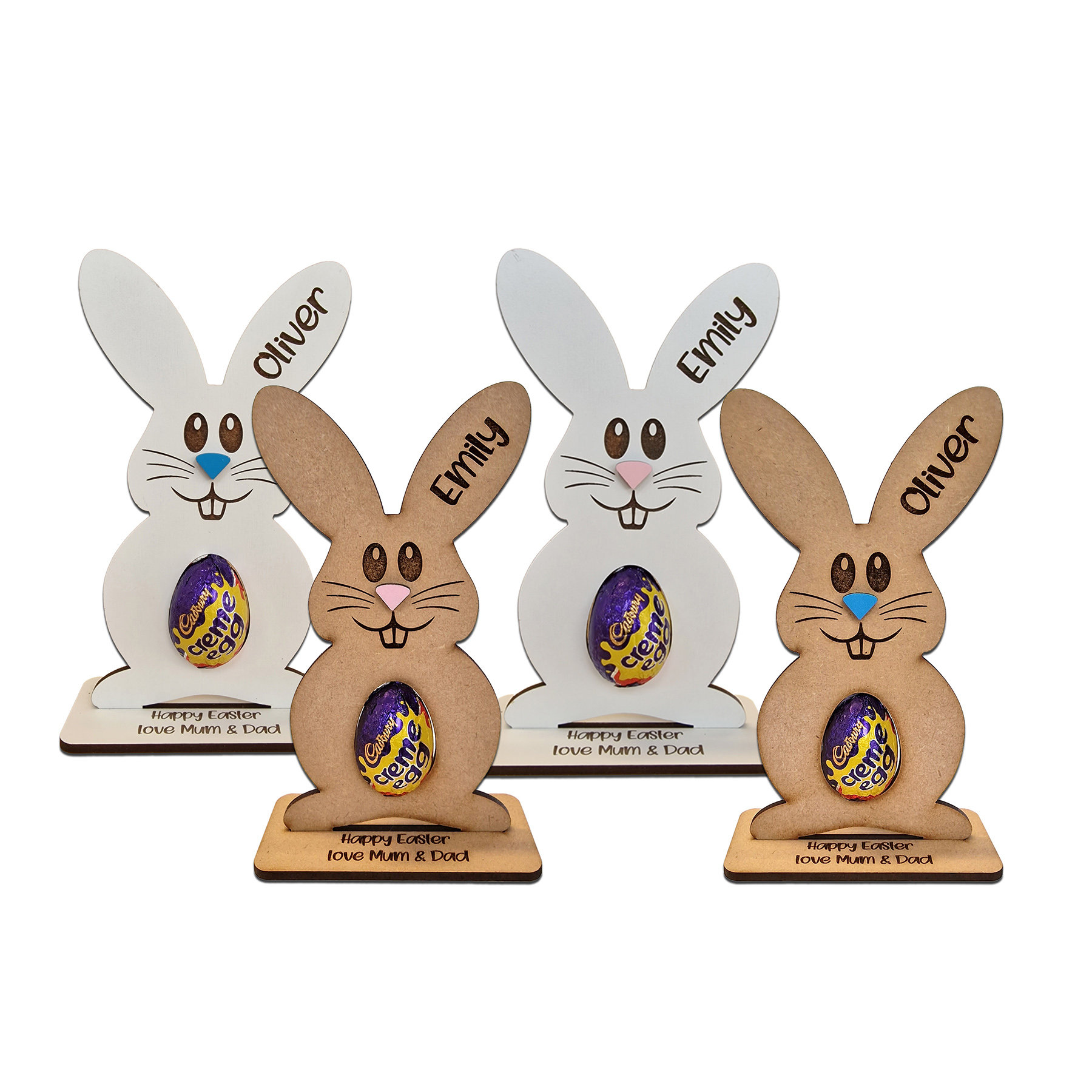 Personalised Easter Egg, Creme Holder Decoratio