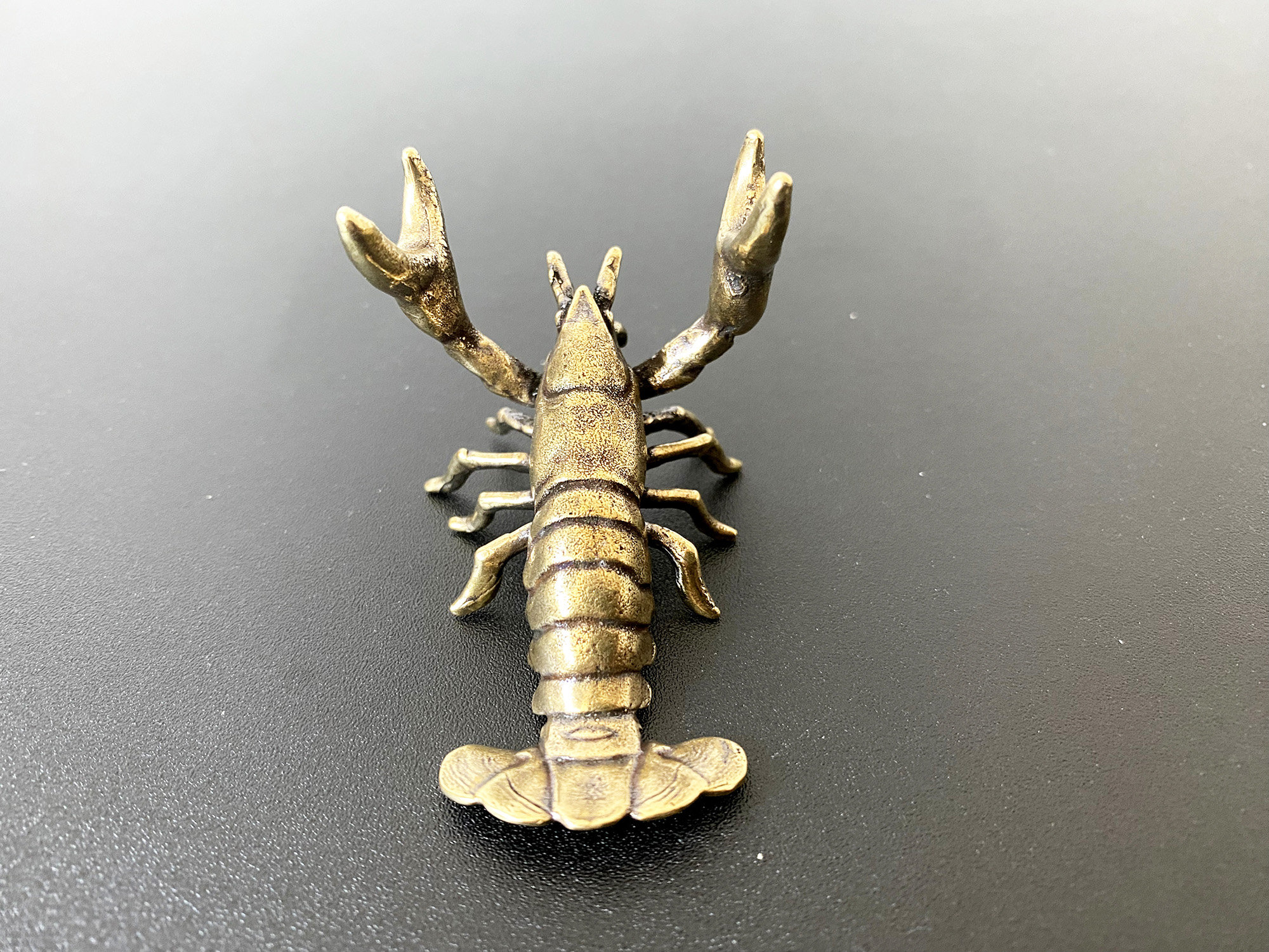 Brass Crab Pen Holder Gift For Crab Lovers Lobster