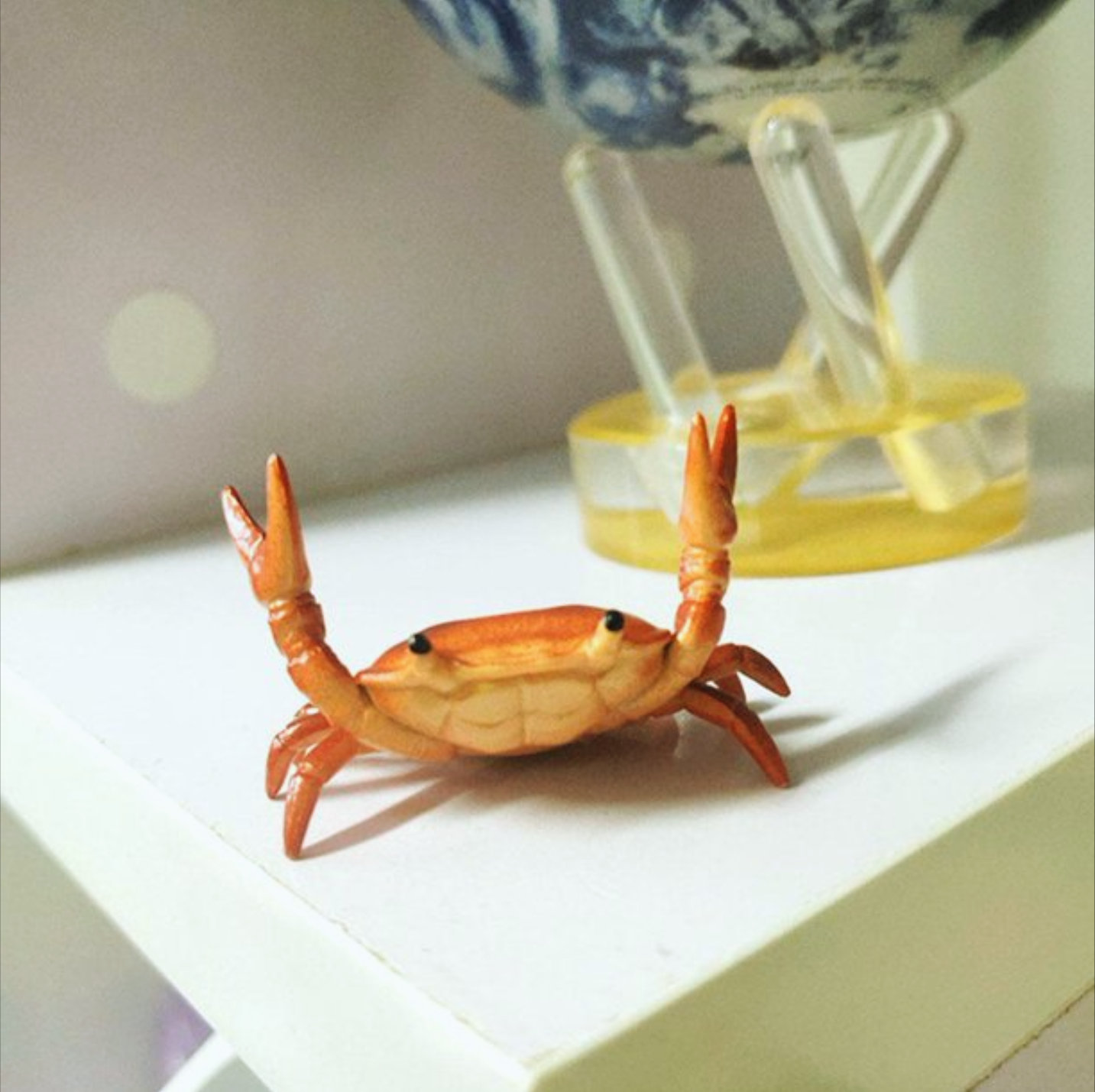 Cute Weightlifting Crabs Desk Organizer for Fun and Creative Storage