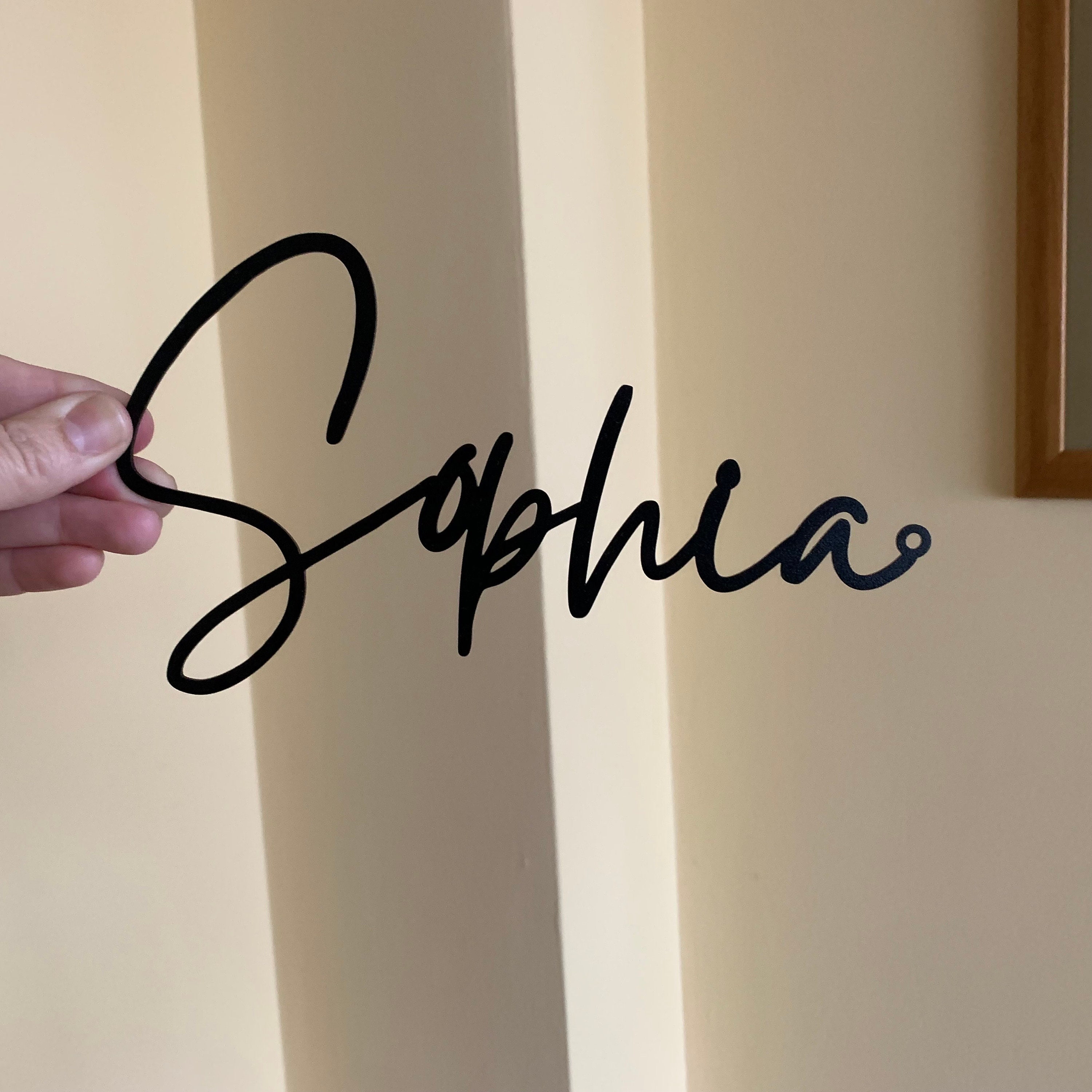 Personalized Metal Words Custom Design
