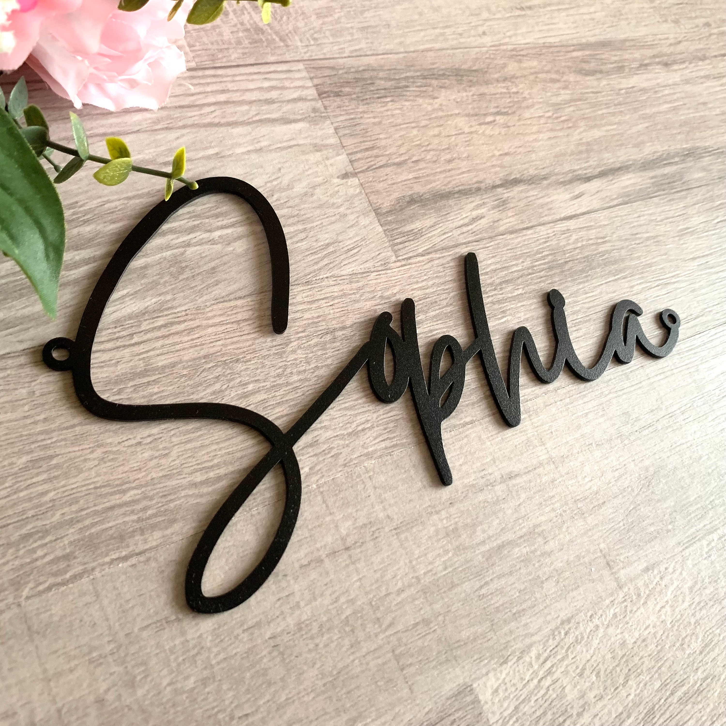 Personalized Metal Words Custom Design