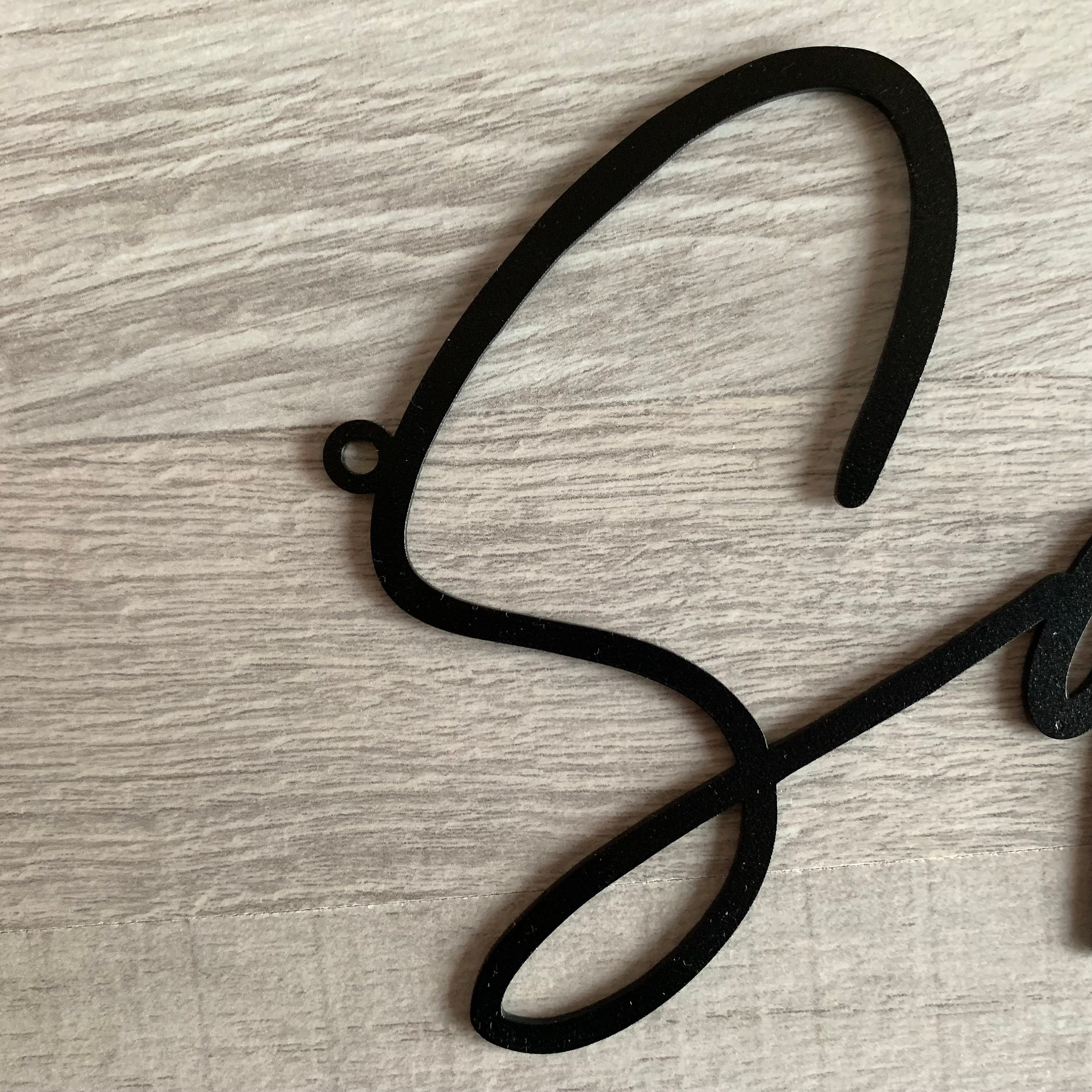 Personalized Metal Words Custom Design