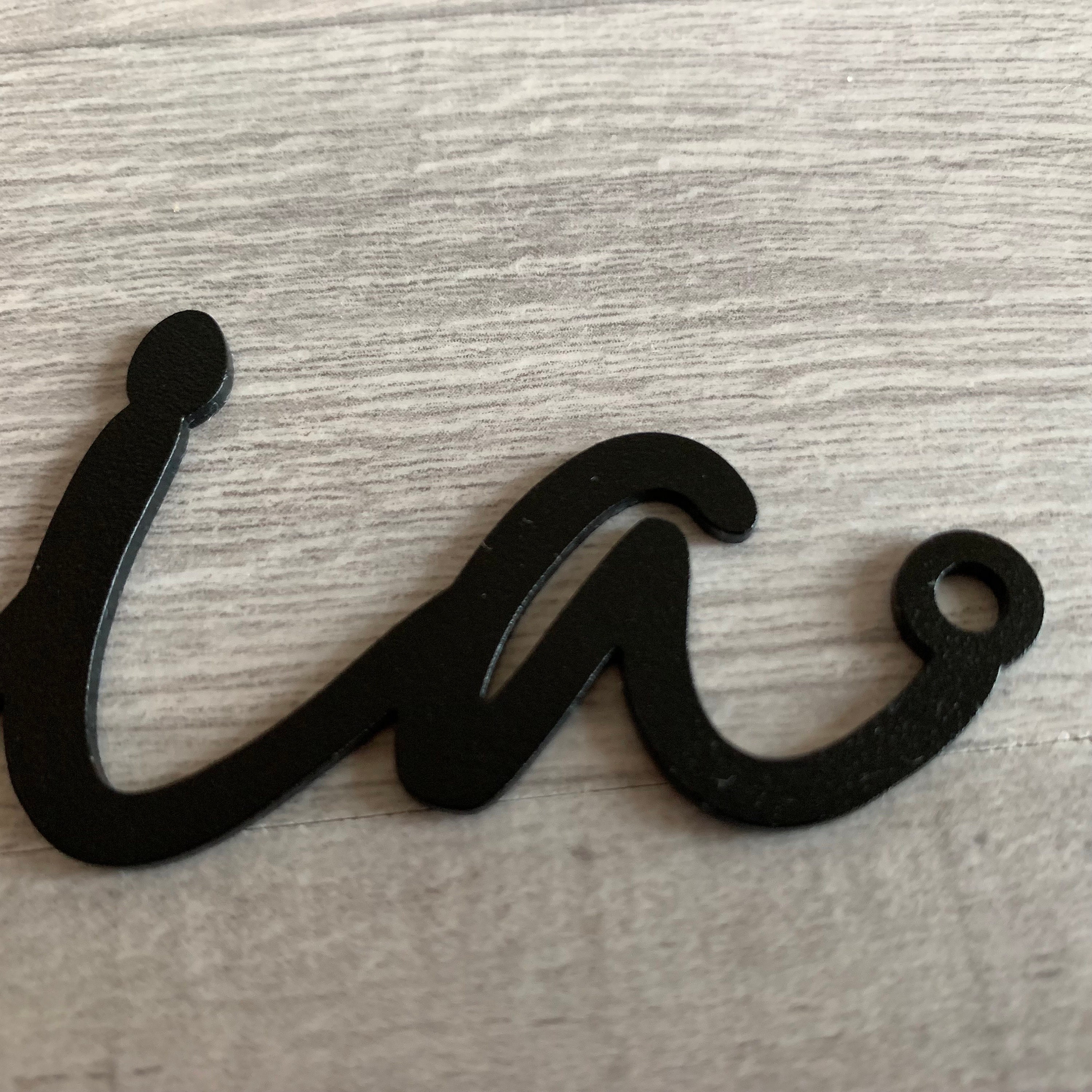 Personalized Metal Words Custom Design